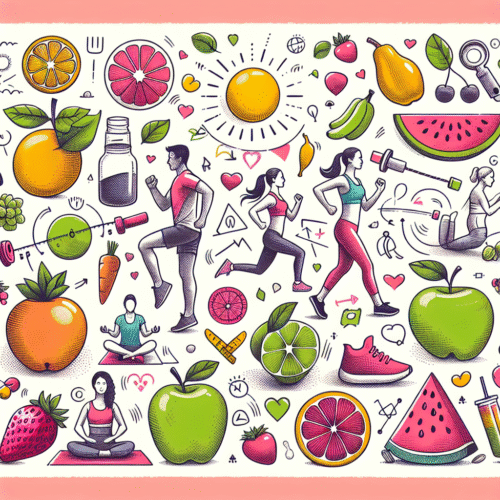 Poster Inspiratif Gaya Hidup Sehat yang Mudah Digambar
