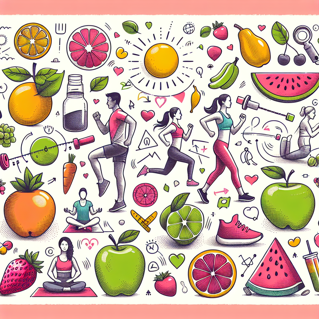 Poster Inspiratif Gaya Hidup Sehat yang Mudah Digambar